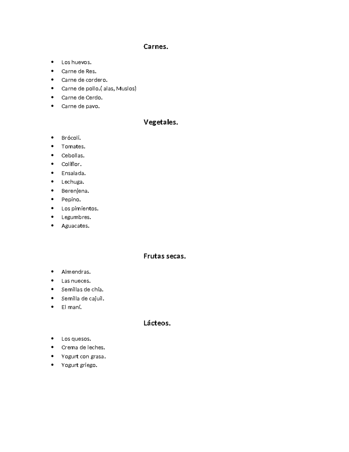 44 comidas bajas en carbohidratos - Carnes. Los huevos. Carne de Res ...