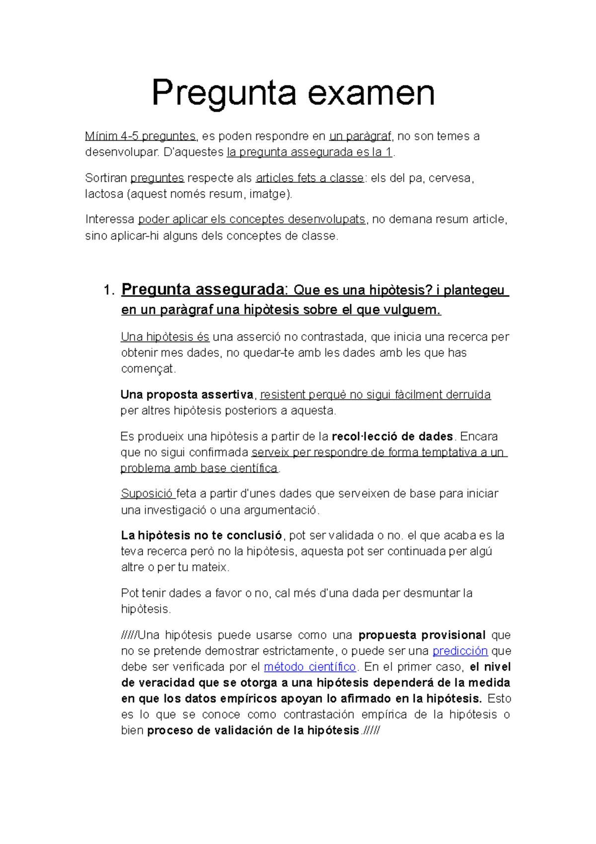 Examen 9 Noviembre, Preguntas Y Respuestas - Pregunta Examen Mínim 4-5 ...