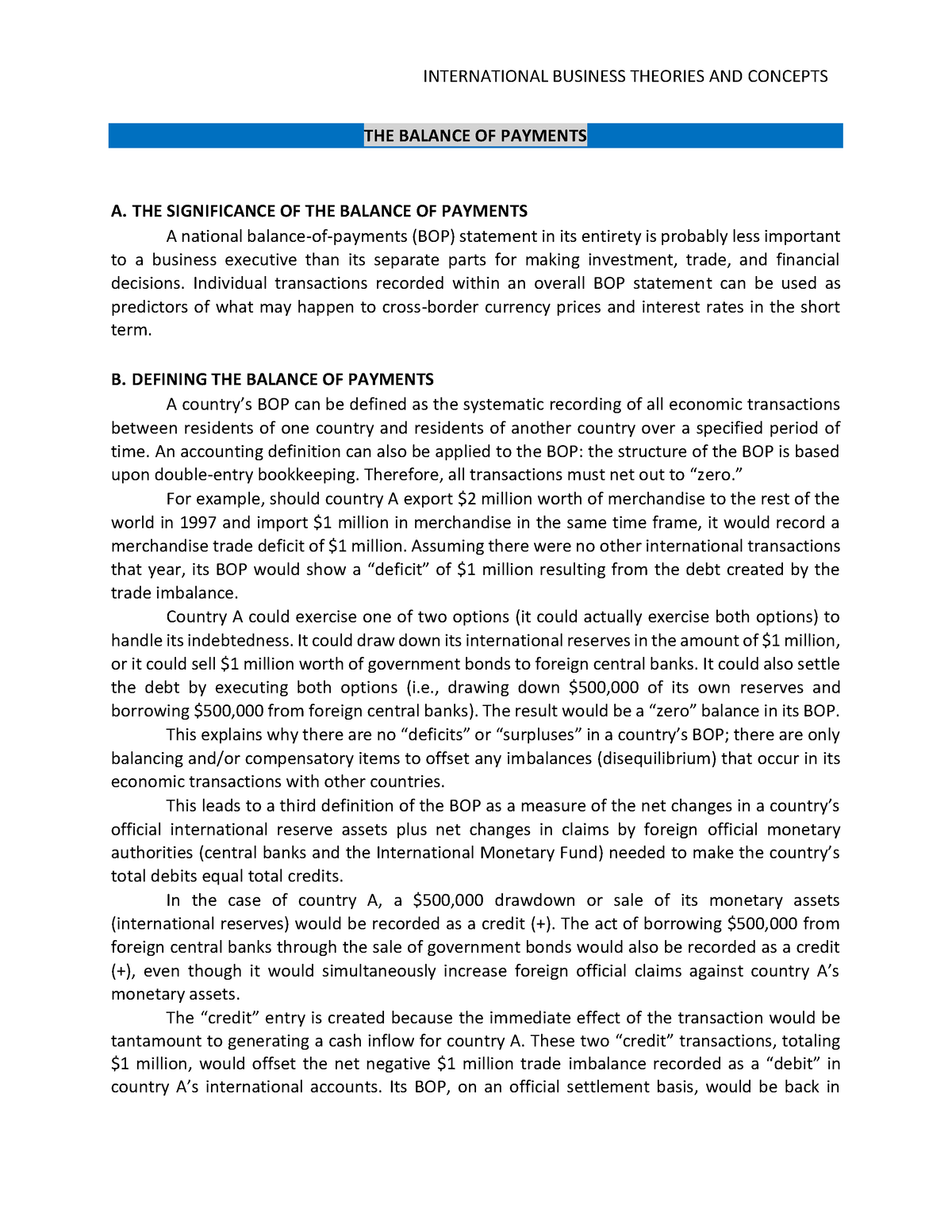 the-balance-of-payments-the-structure-of-the-balance-of-payments