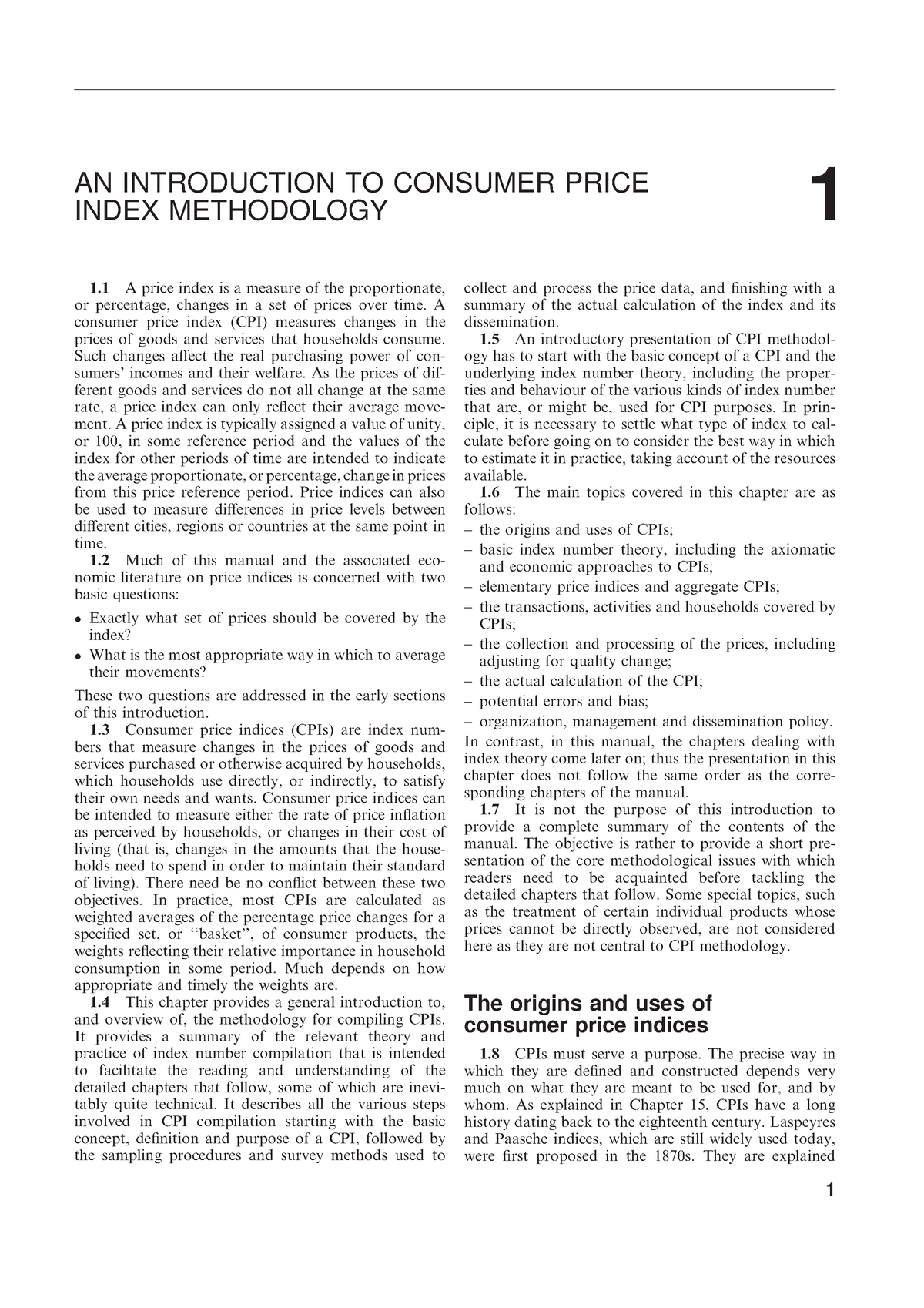 Ch1 - Prices - 1 AN INTRODUCTION TO CONSUMER PRICE INDEX METHODOLOGY 1 ...