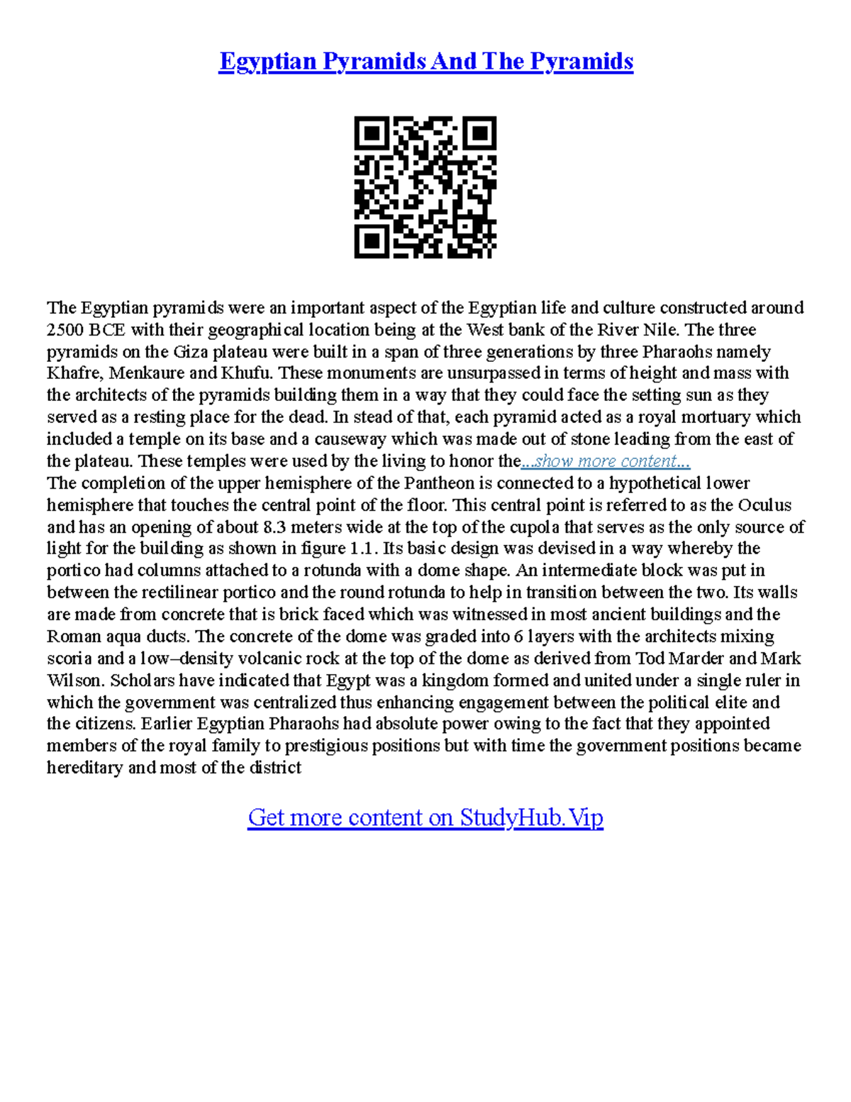 Pyramid Essay Pyramid Essay - Egyptian Pyramids And The Pyramids The ...