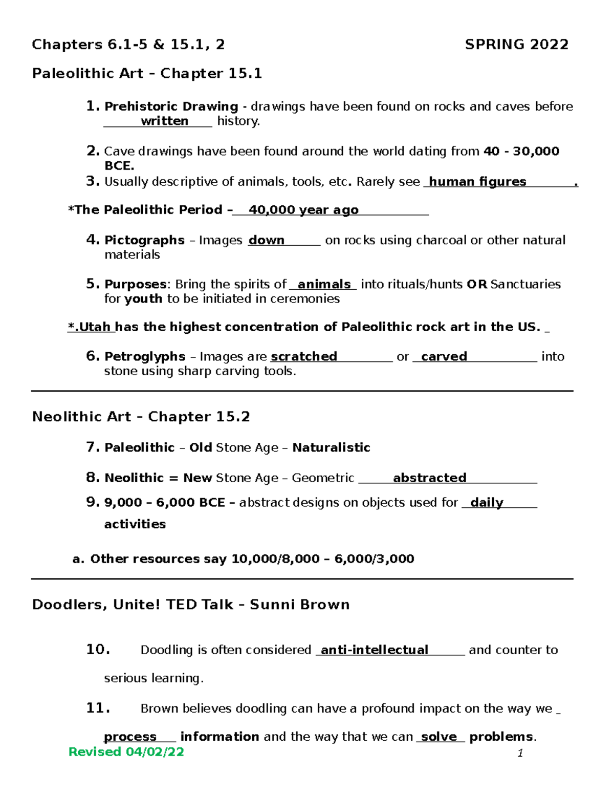 Chapter 6 Notes SP22 Paleolithic Art Chapter 15 1 Prehistoric   Thumb 1200 1553 