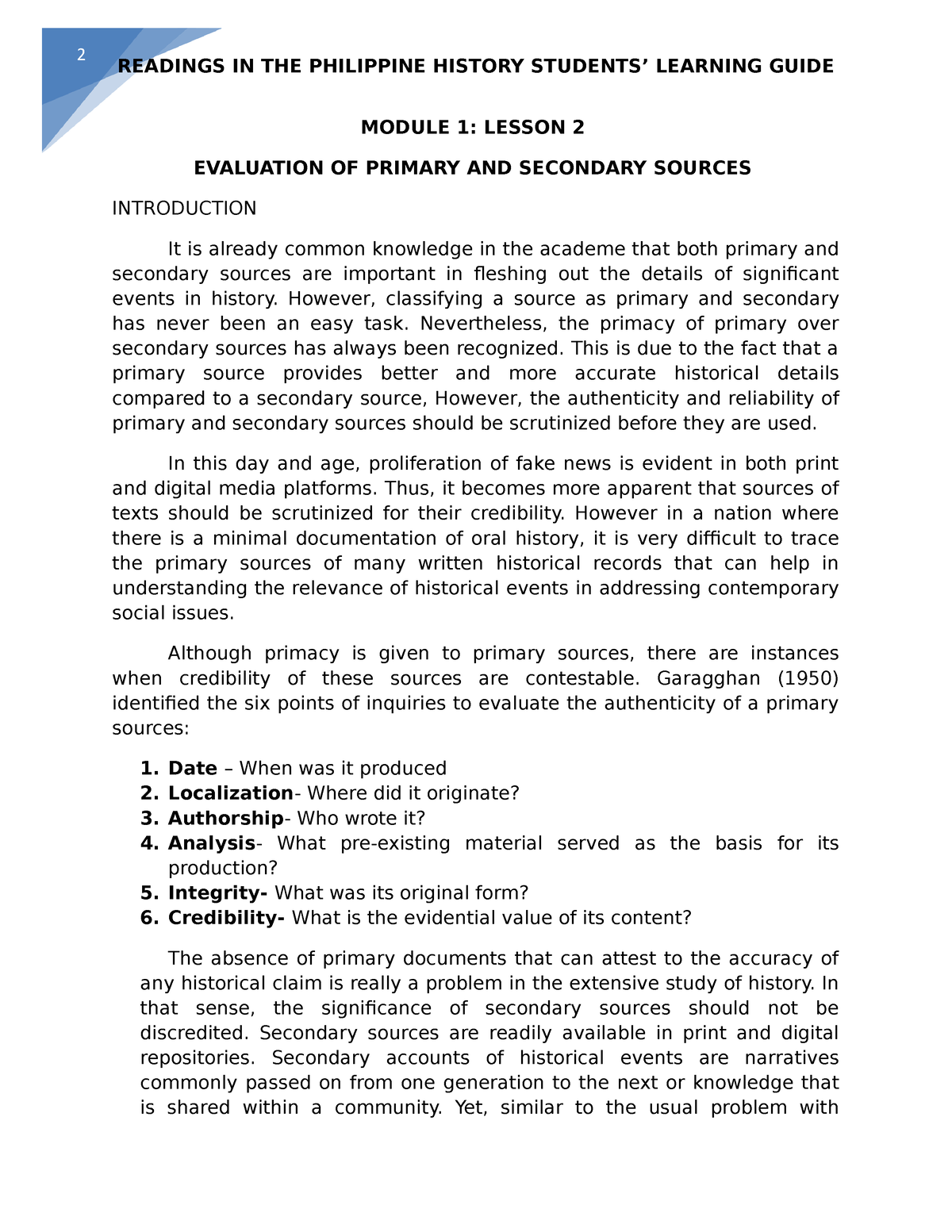 module-1-lesson-2-evaluation-of-primary-and-secondary-sources-2