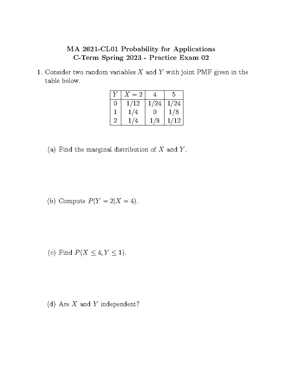 2621 solved assignment spring 2023