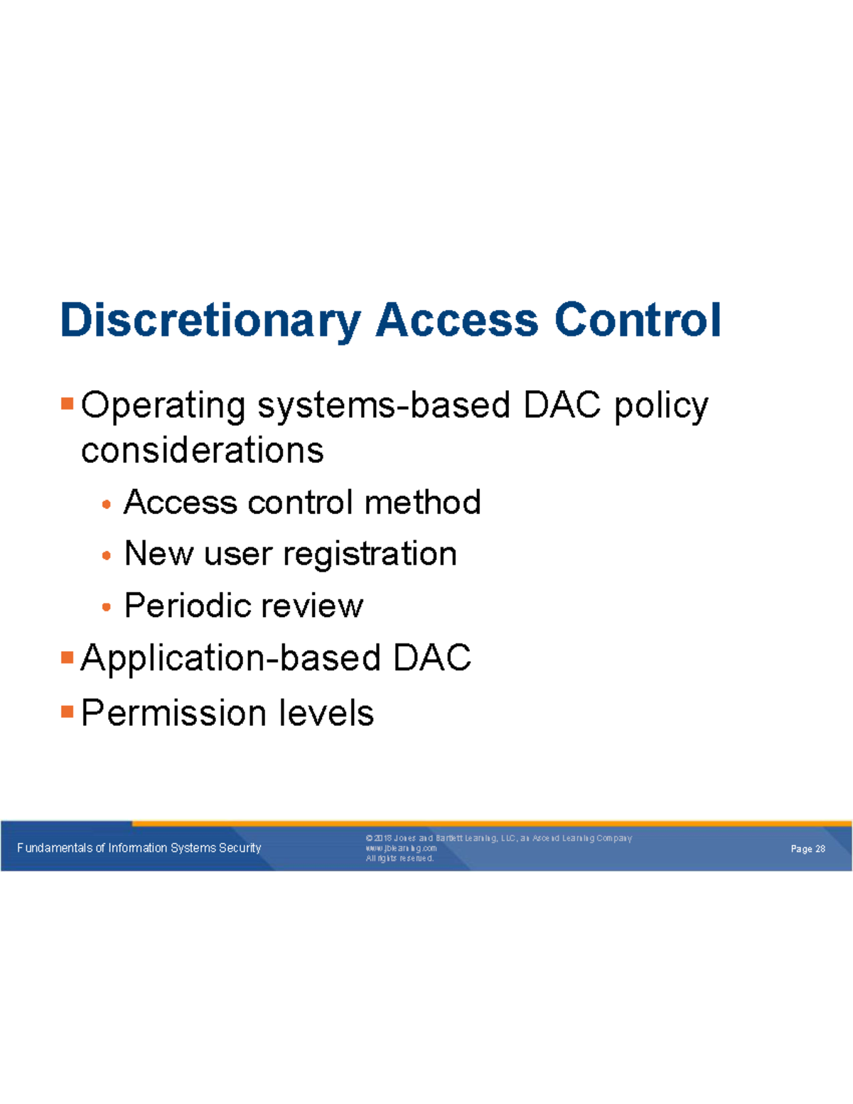 Access control course material Fundamentals of Information Systems