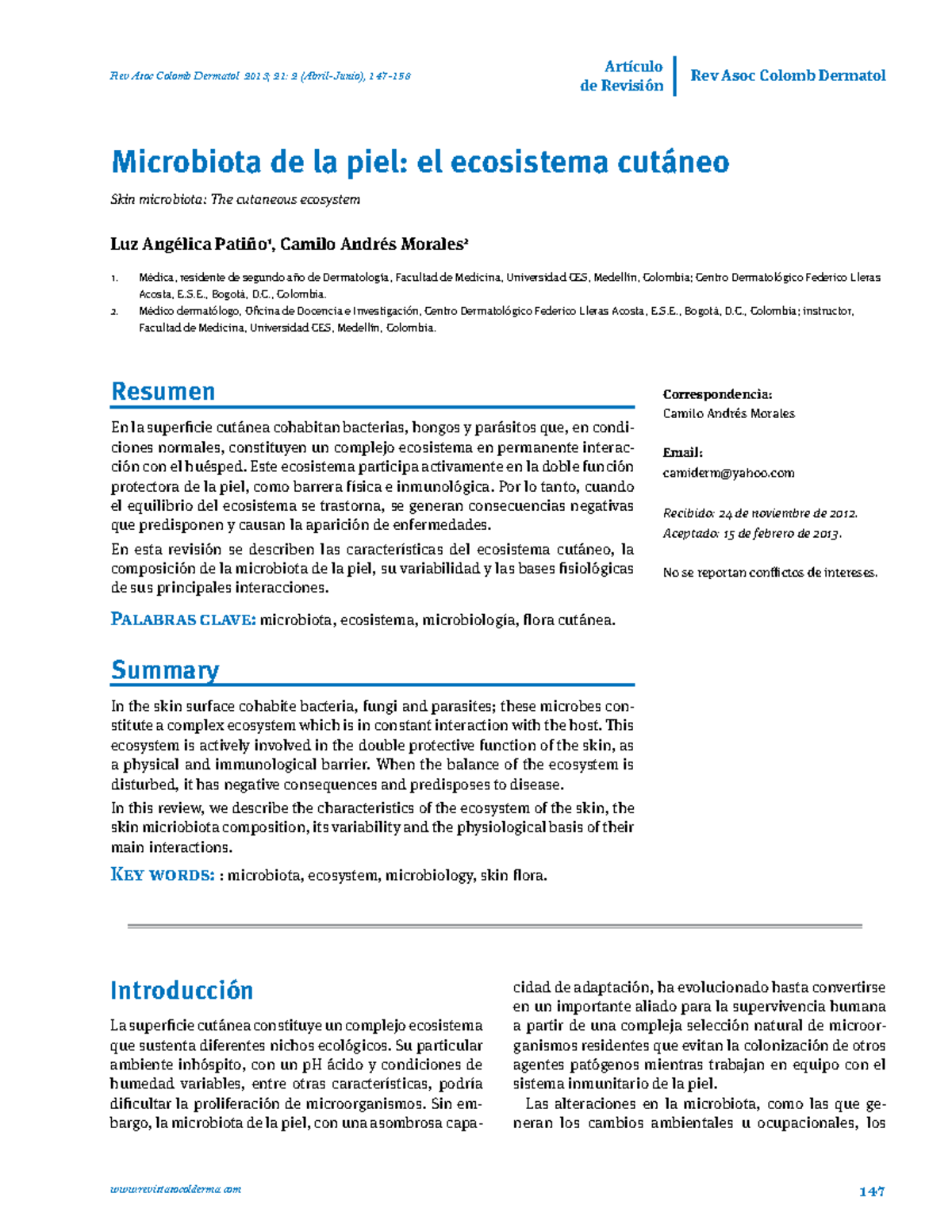 Microbiota De La Piel Microbiología Básica Studocu