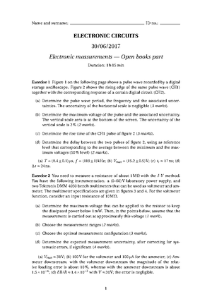 2016 0405 EC homework solution - Name and surname: ID no.: Electronic ...