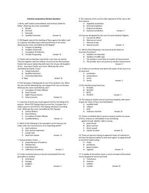 CRIM 1 - INTRODUCTION TO CRIMINOLOGY. MODULES AND NOTES - CRIM. 1 ...