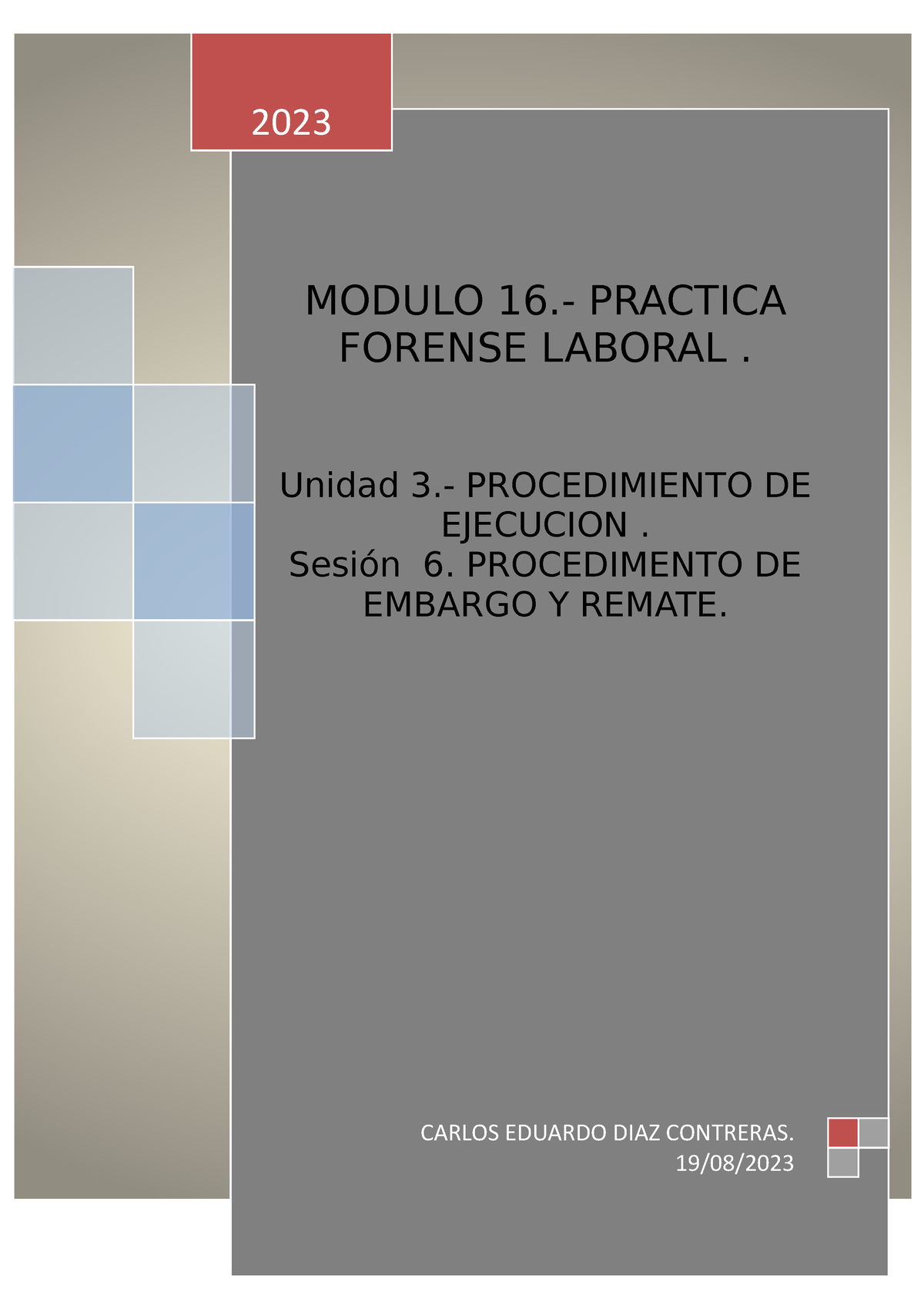 M16 U3 S6 Cadc Practica Forense Laboral Derecho Laboral Modulo 16 Practica Forense 5507