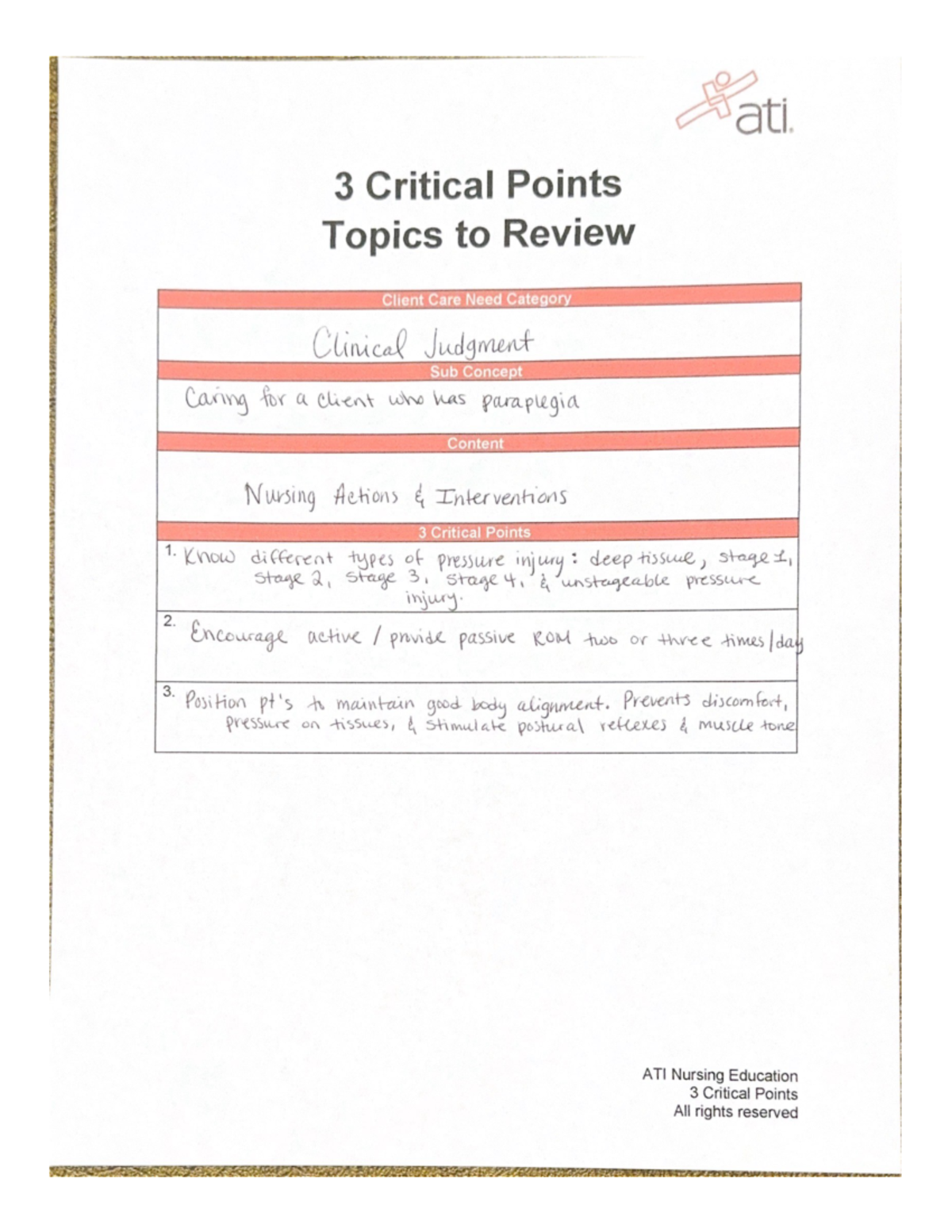 Practice Test B Remediation 3 Critical Points - NURS 3913 - Studocu