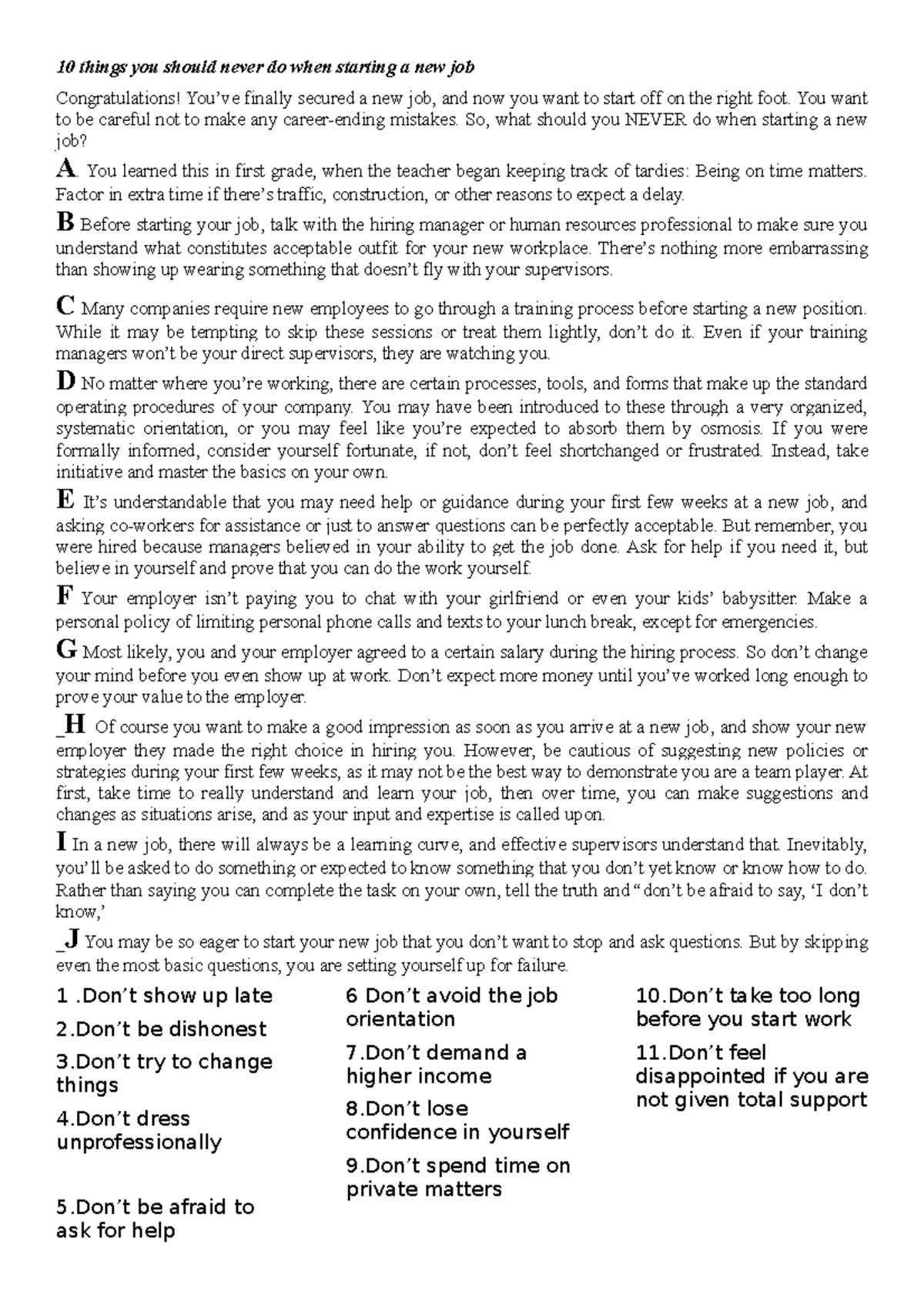 Gon Forum: 10 Things You Should Never Do - crc89hz