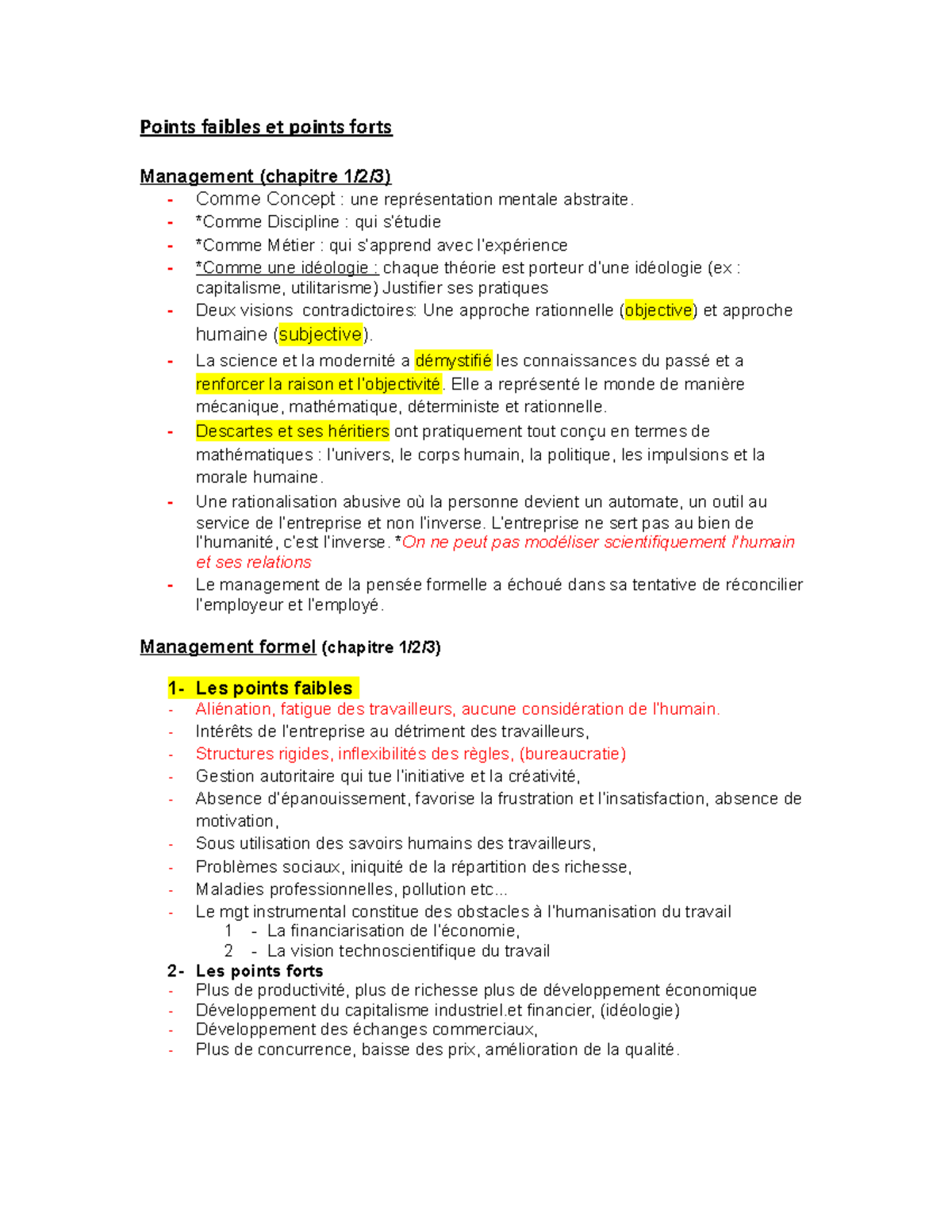 La Photo Qui Tue Chapitre 1 Résumé par enseignant du manuel le management réhumanisé - Points faibles  et points forts Management - Studocu