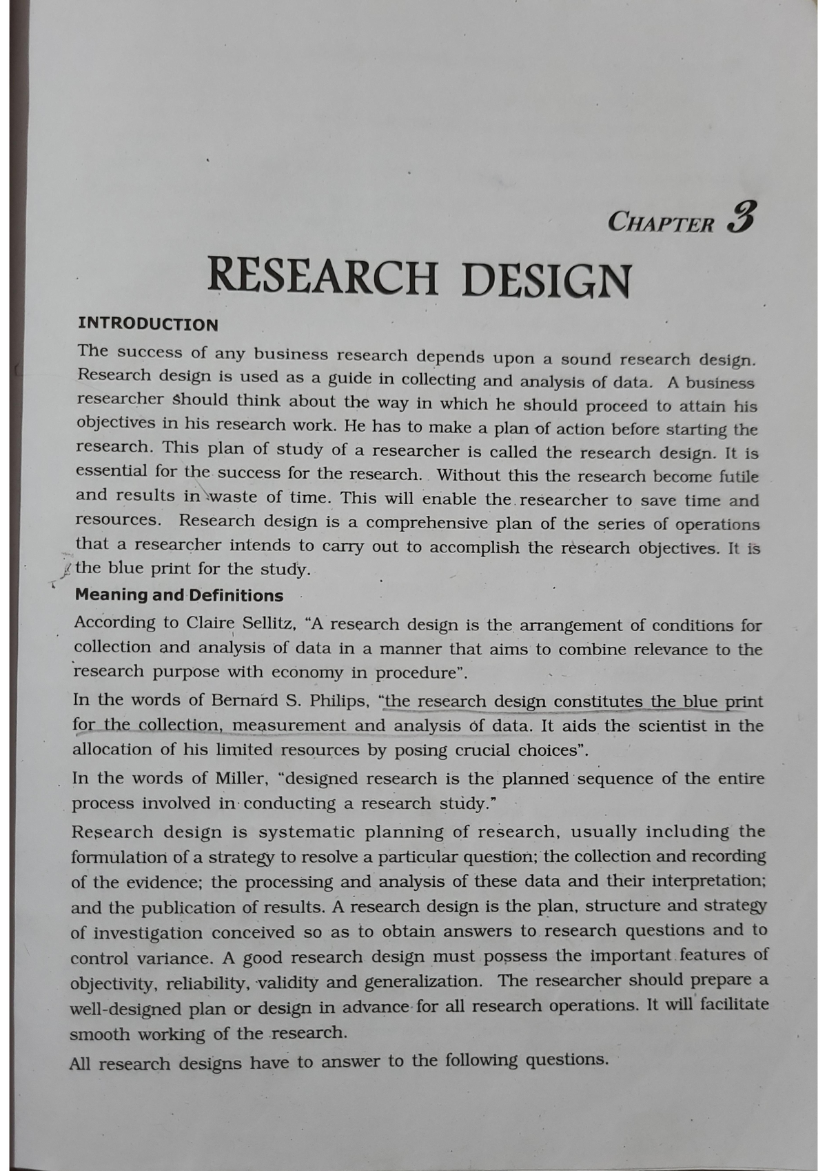 business research methods previous year question paper