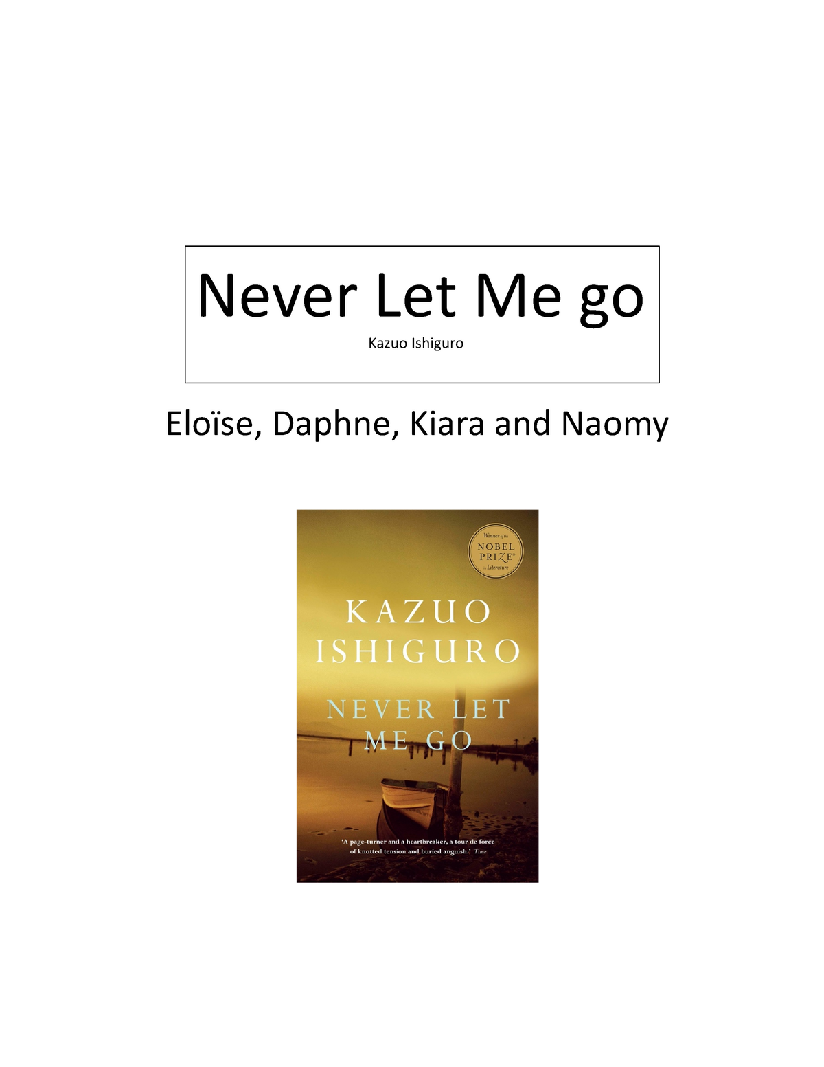 essay questions on never let me go