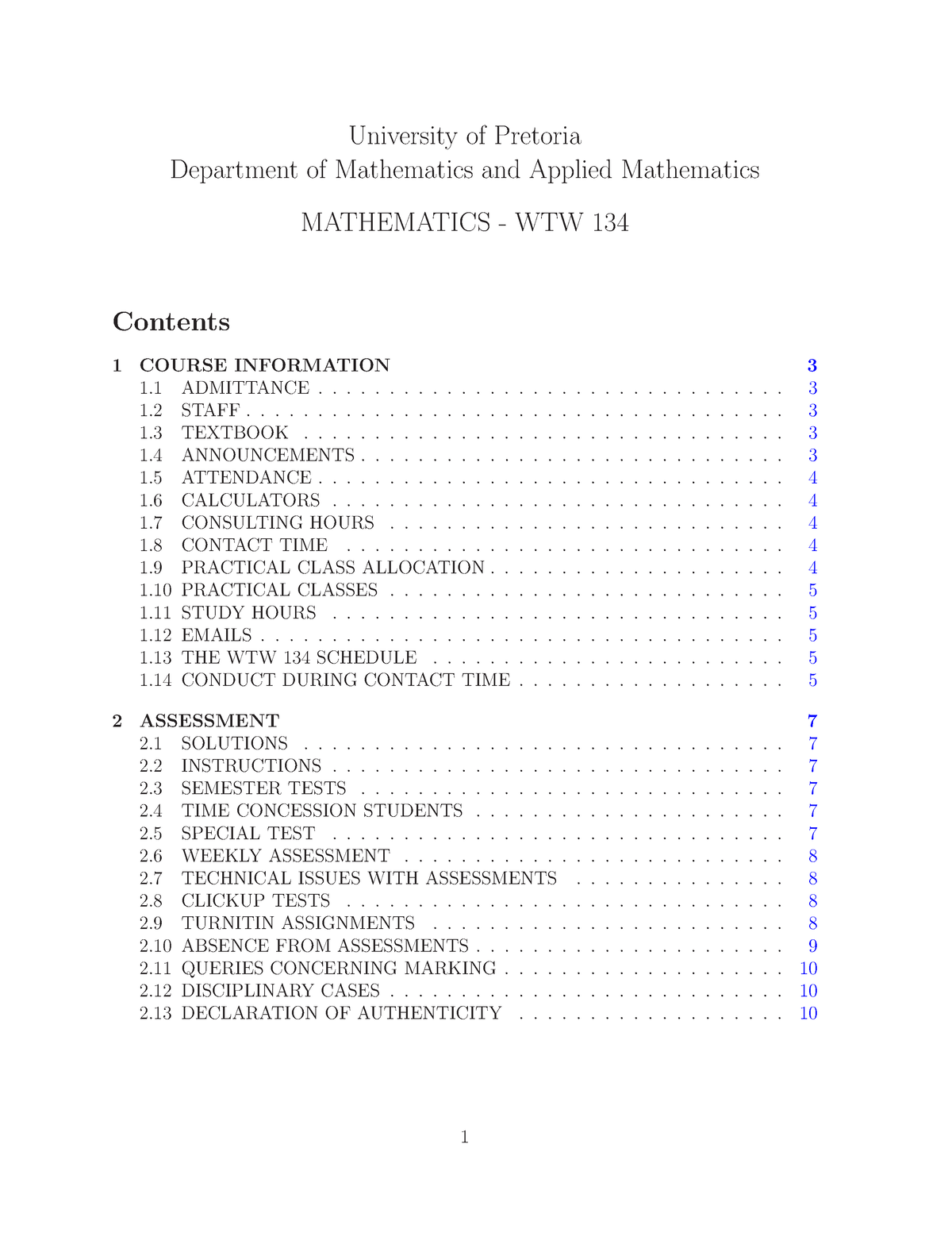 WTW 134 Study Guide 2023 - University Of Pretoria - MATHEMATICS - WTW ...