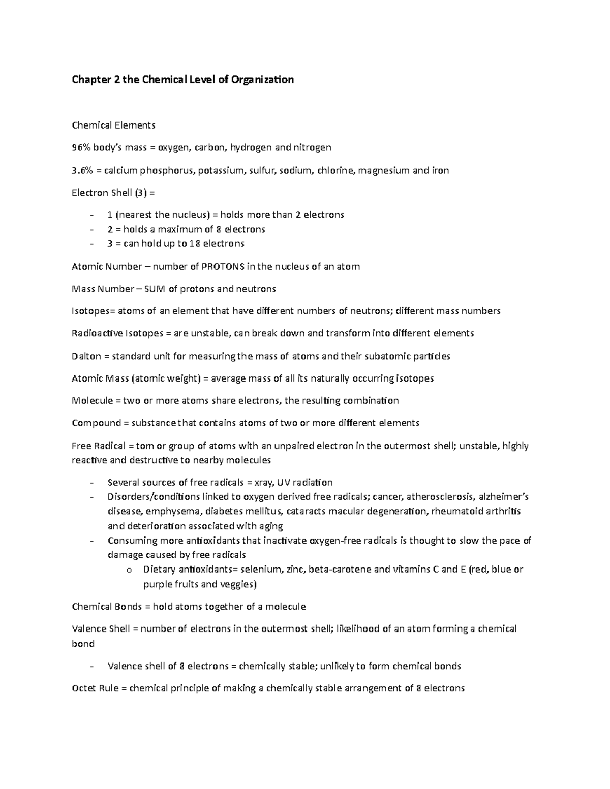 chapter-2-the-chemical-level-of-organization-chapter-2-the-chemical