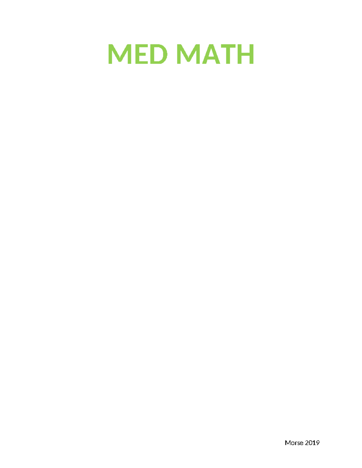 Med Math Worksheet Practice your medication math with vials and