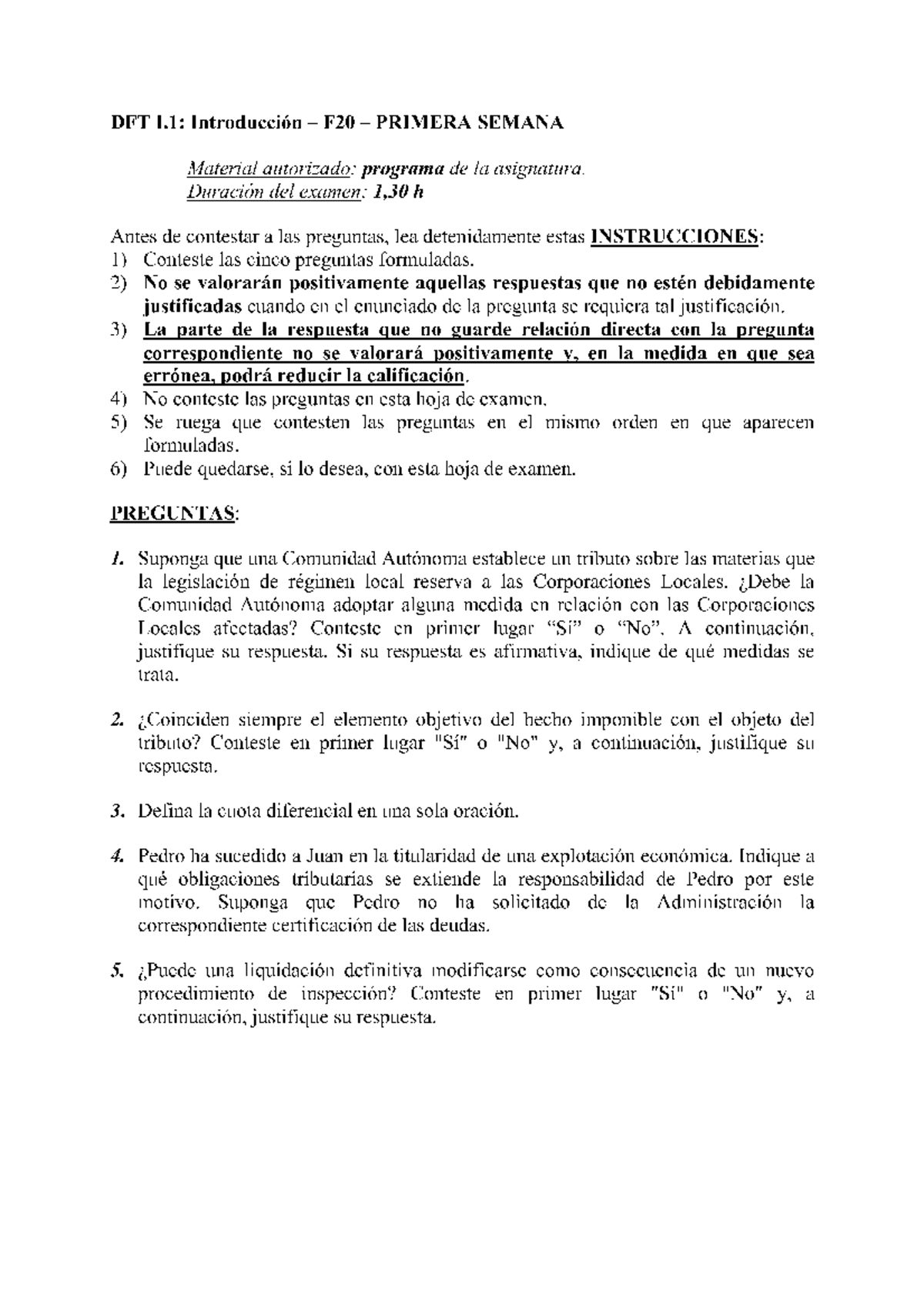 Examen Primera Semana Febrero 2020 Financiero Y Tributario 1.1 ...