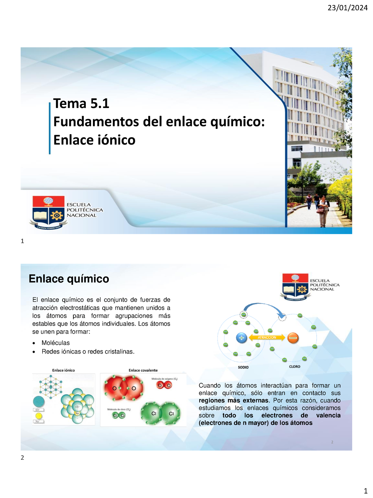 Tema 5.1 Enlace Ionico - Apuntes - Tema 5. Fundamentos Del Enlace ...