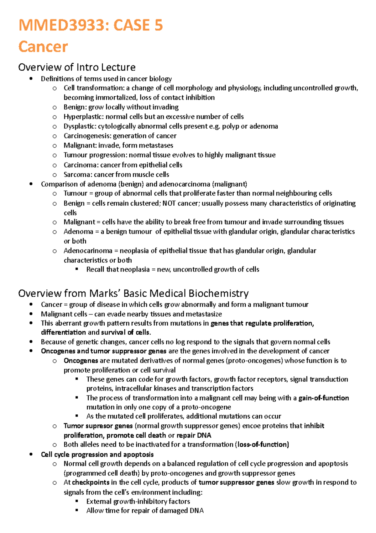 Cancer-exam-notes - Summary Marks' Essential Medical Biochemistry ...