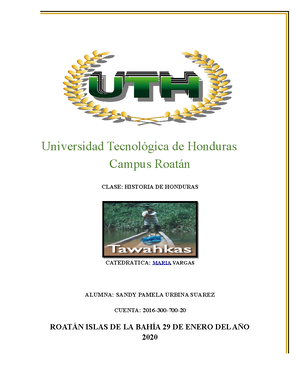 Guía Historia - Guia Resuelta - Historia De Honduras Lic. Diana ...