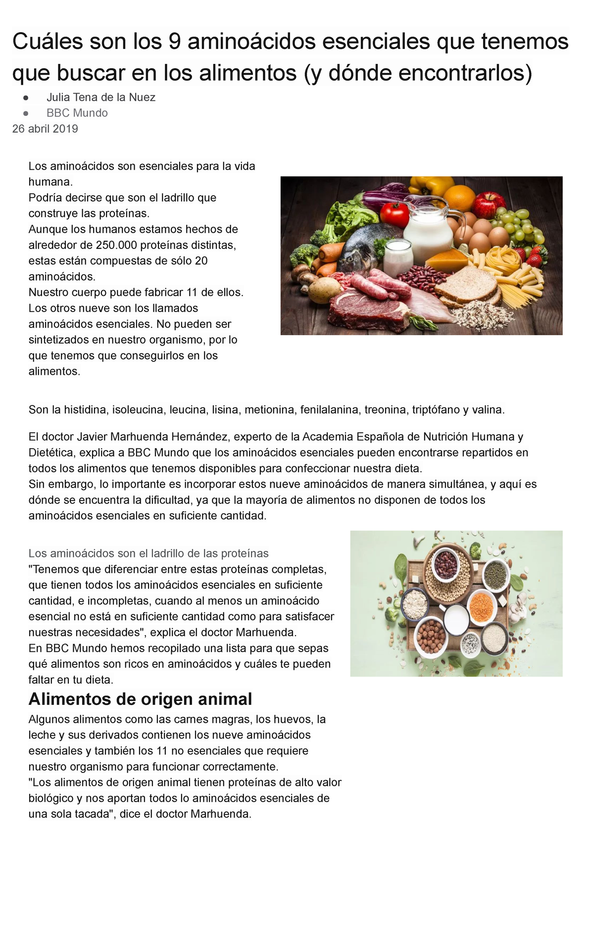 Dieta Y Aminoacidos Cuáles Son Los 9 Aminoácidos Esenciales Que Tenemos Que Buscar En Los 6650