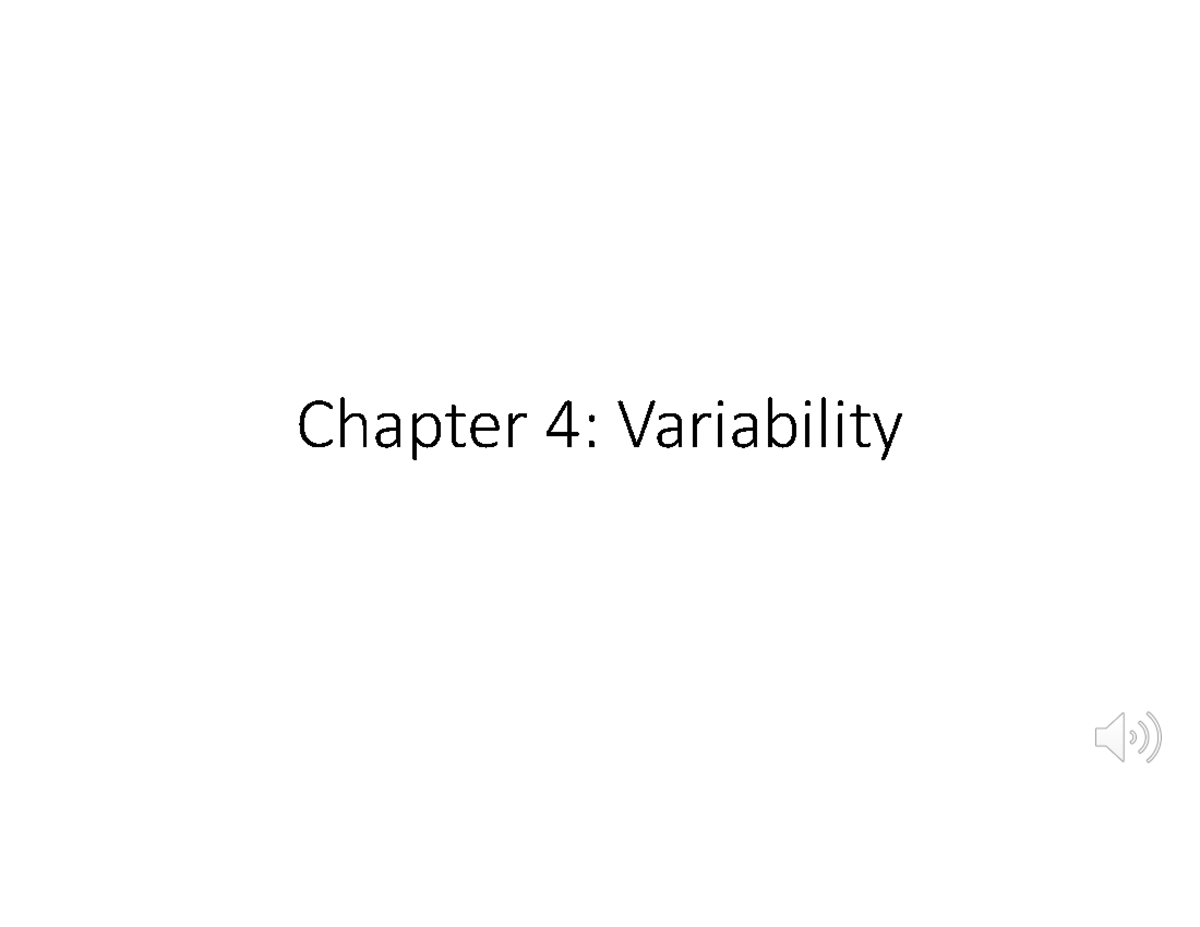 Chapter 4-stdev, variance, etc - PSY 211 - UNC Greensboro - Studocu