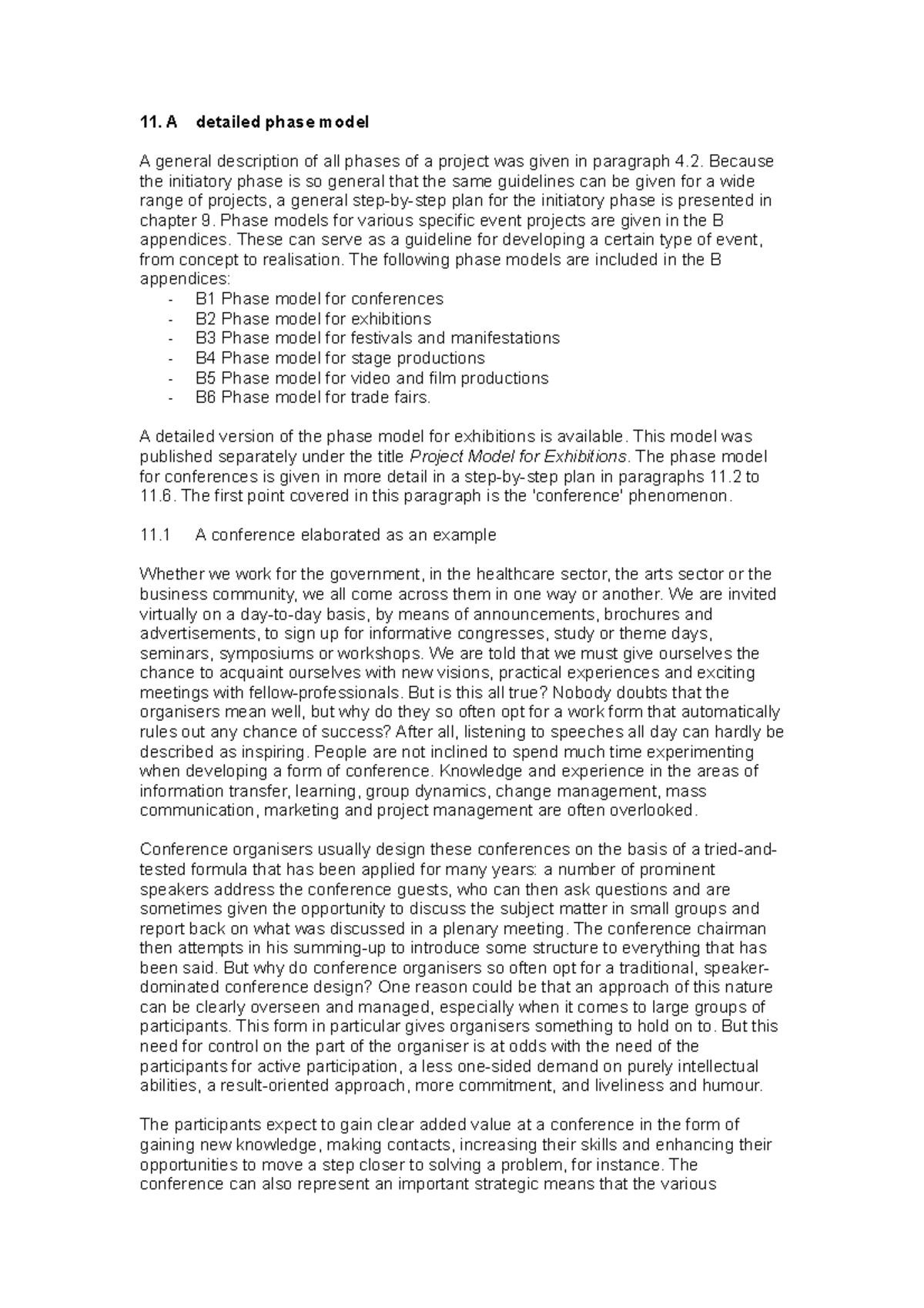 Verhaar vertaling Engels Ch 11c vertaling - 11. A detailed phase model ...
