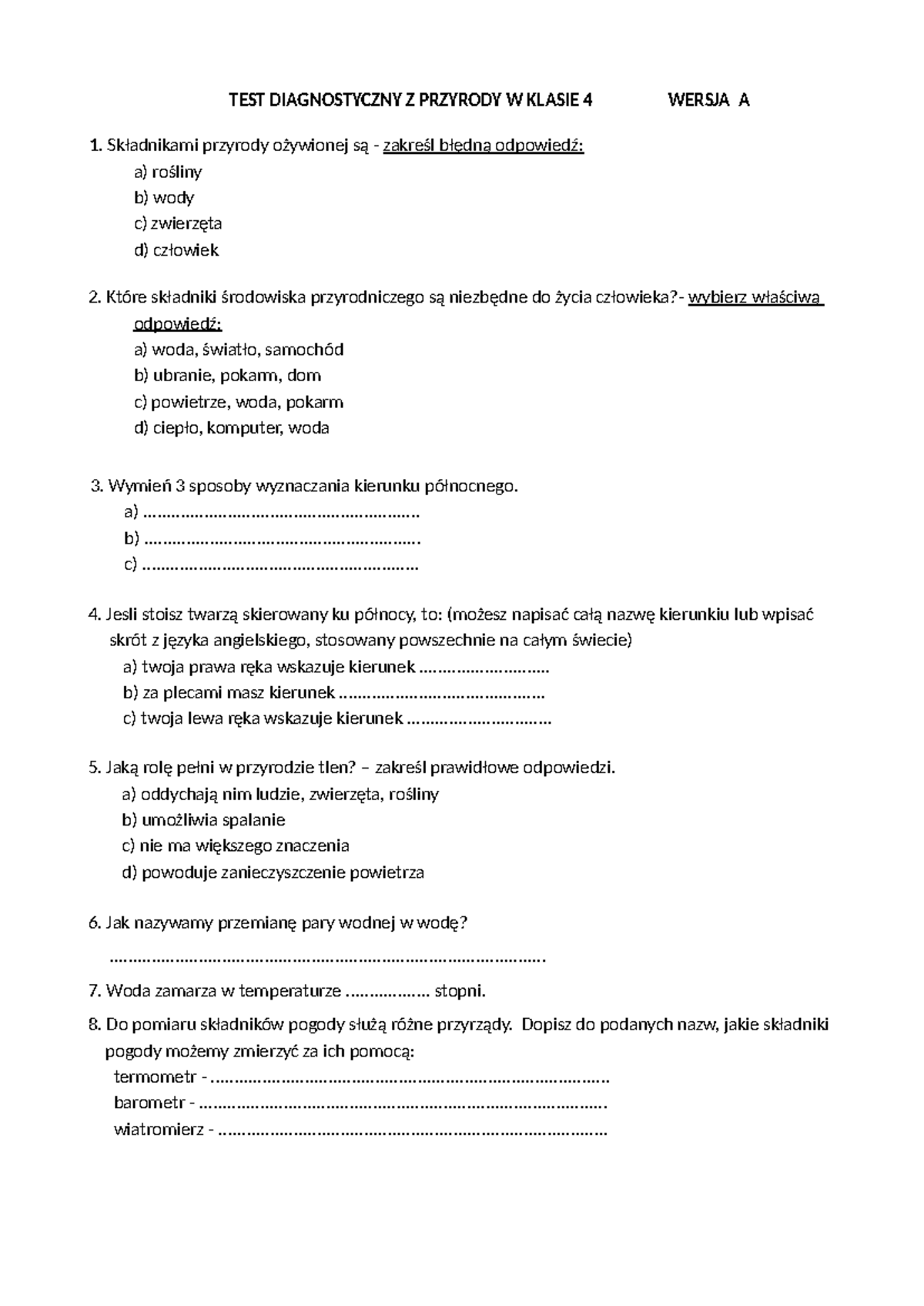 Test-diagnostyczny-wersja-A-Diagnoza-z-przyrody-4-wersja-A-doc