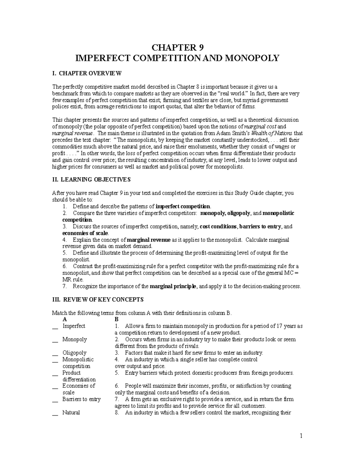 chap009-study-guide-microeconomics-chapter-9-chapter-9-imperfect