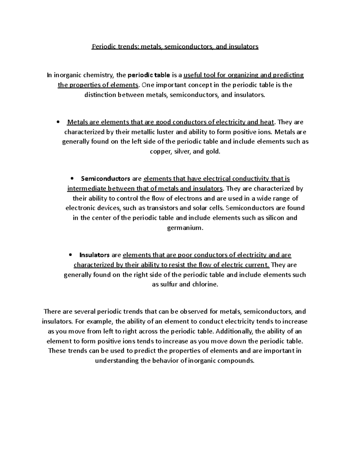 Document 88 (56) - Periodic trends: metals, semiconductors, and ...