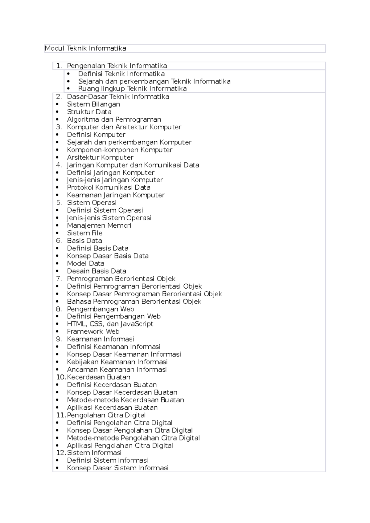 Modul Teknik Informatika - Pengenalan Teknik Informatika Definisi ...