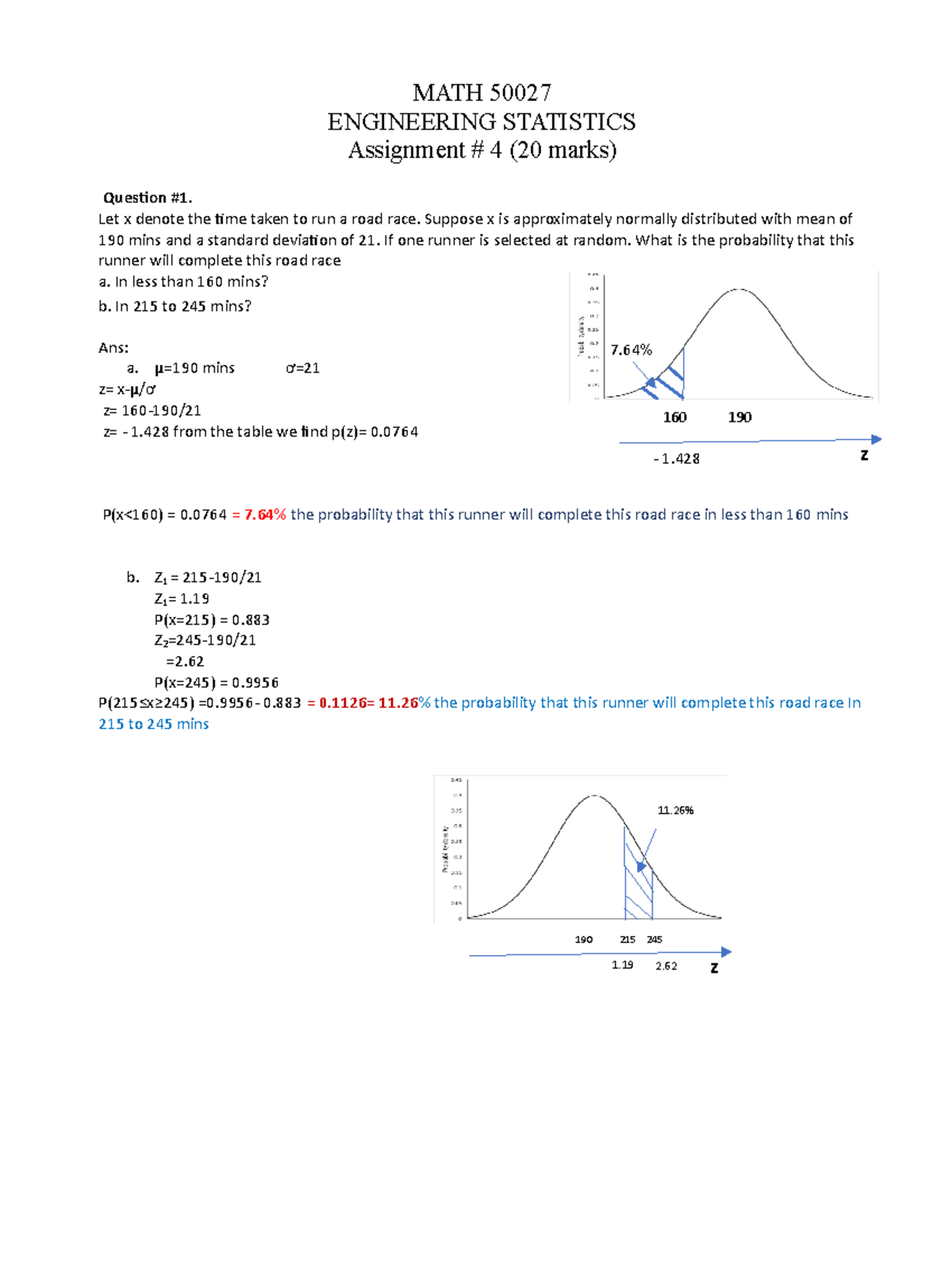 statistics assignment 4.20