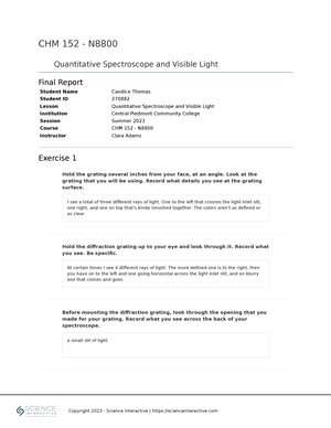 Quantitative Spectroscope