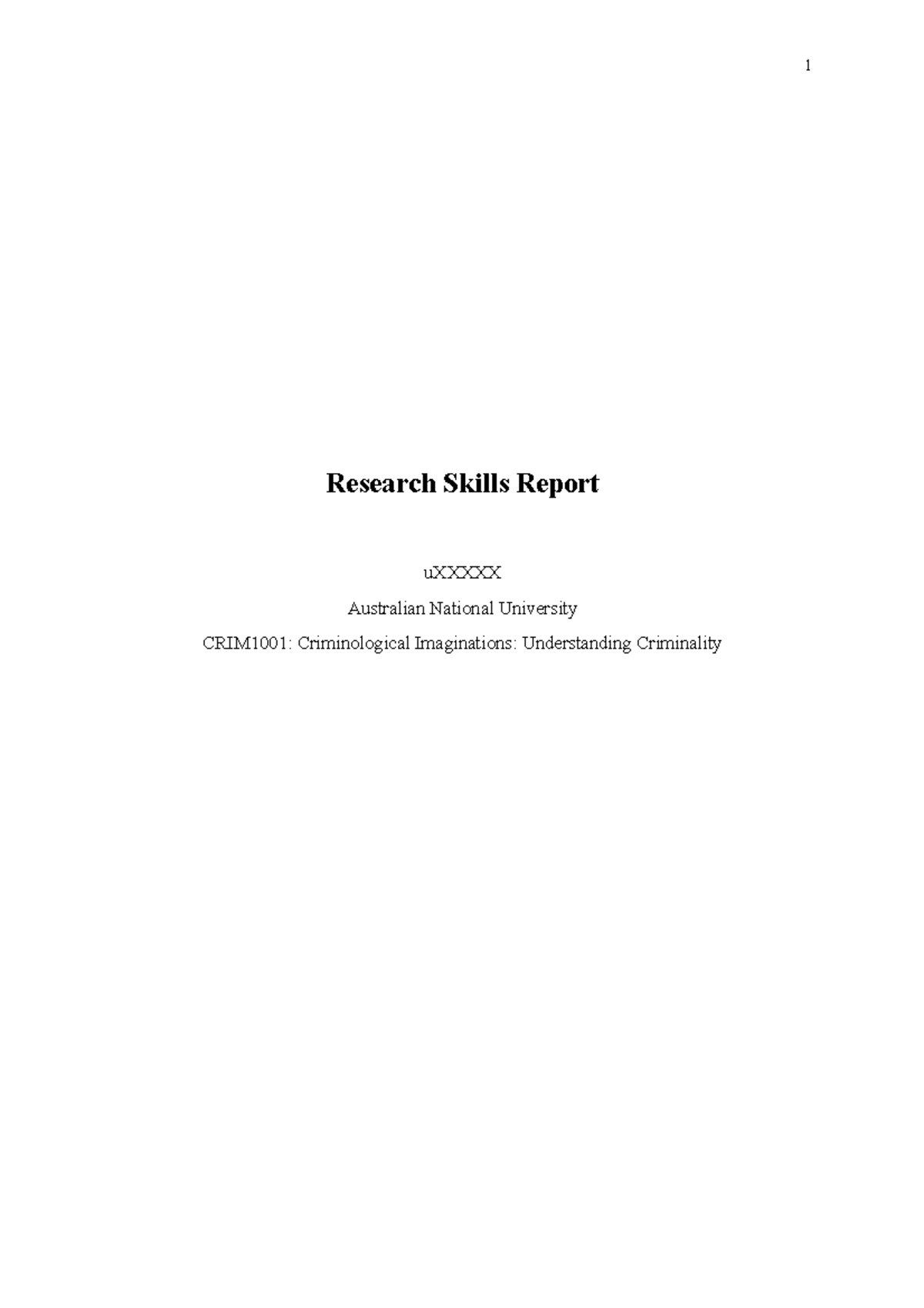 research skills report comments