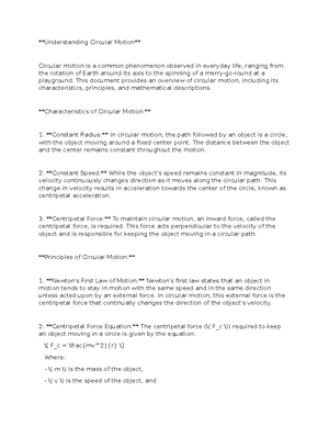 Physics 3 - discussion notes - Understanding Free Falling Bodies Free ...