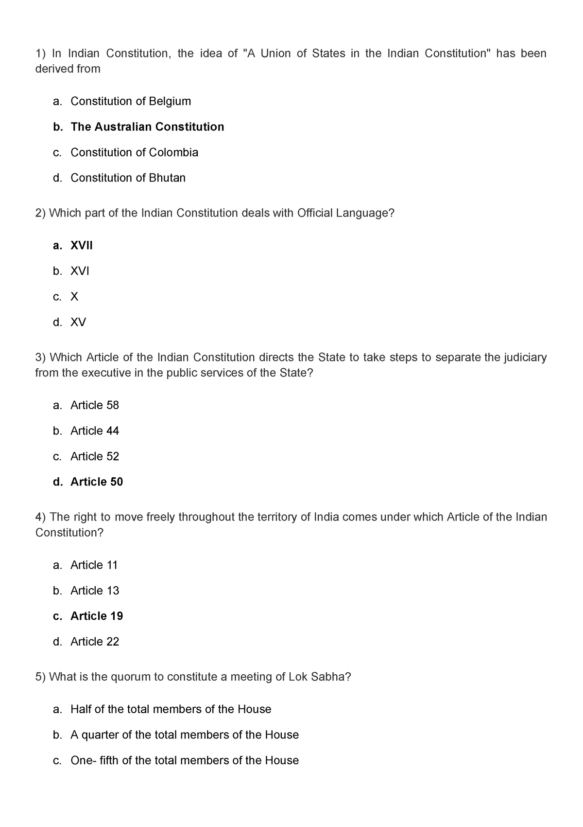 constitution-of-india-mcq-questions-in-indian-constitution-the