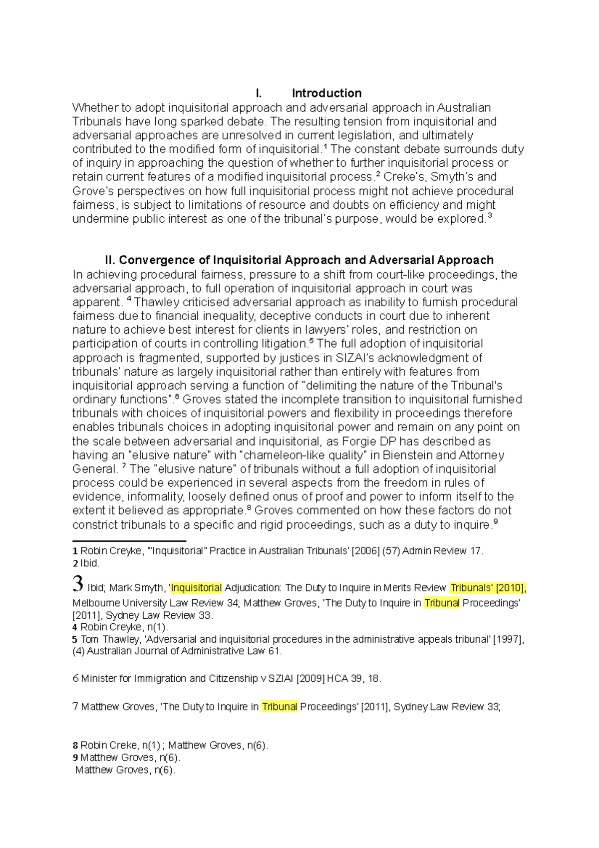 Admin assignment - distinction - I. Introduction Whether to adopt ...