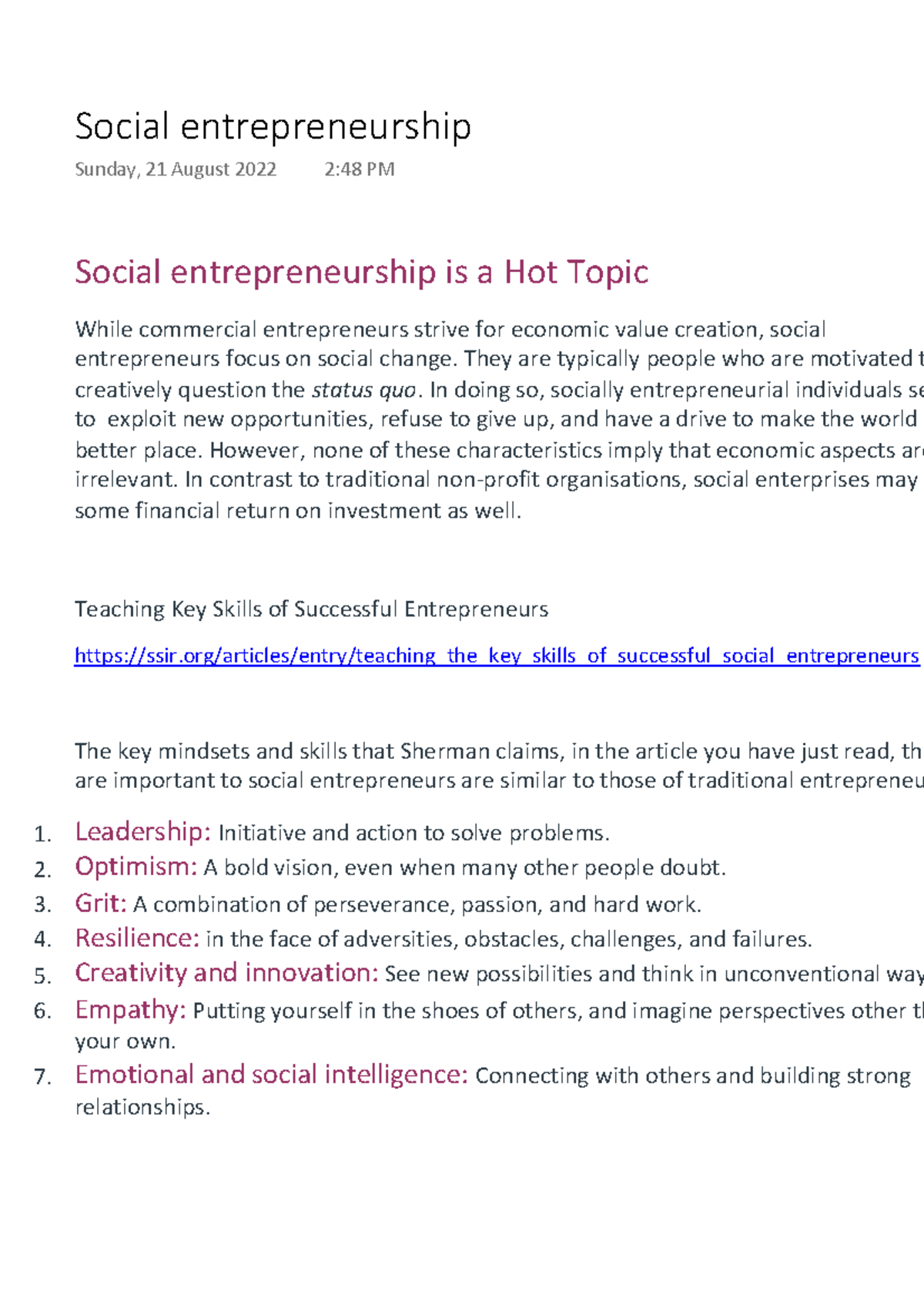 Social Entrepreneurship - They Are Typically People Who Are Motivated T ...