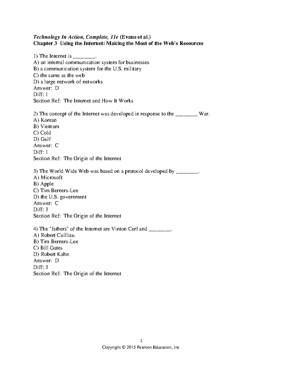Chapter 3 WInter 2018 Technology In Action Complete 11e Evans Et 
