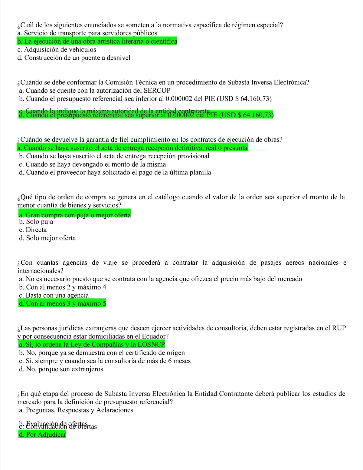 Resultado De Examen Sercop - Pregunta 21 Respuesta Guardada Puntúa Como ...