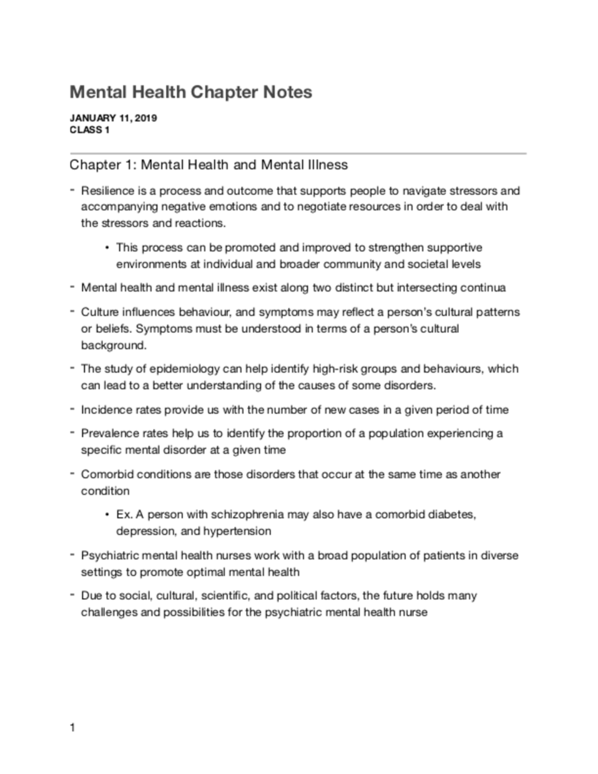 Mental Health Textbook Notes pdf - Nurs 272 - Studocu