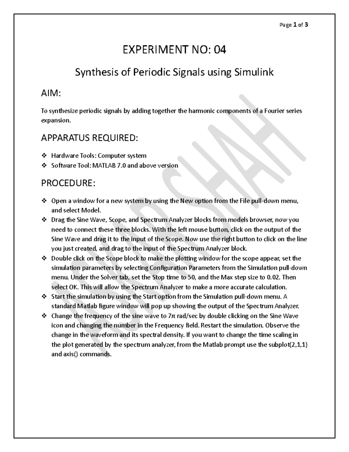 Sadiq LAB 04 - this was a lab performed in communication systems - Page ...