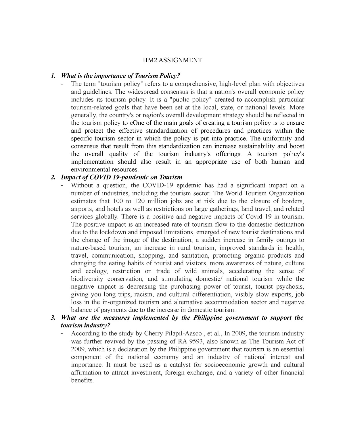 hm2-assignment-importance-of-tourism-policy-hm2-assignment-what-is