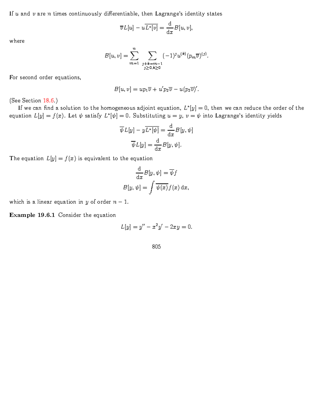 Advanced mathematical methods for scientists and engineers 167 if u