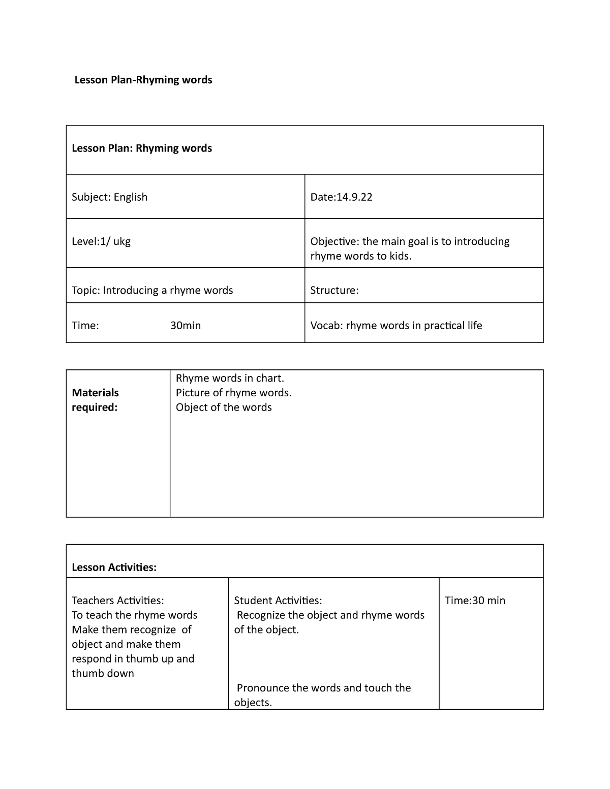 lesson-plan-rhyming-sample-model-plan-lesson-plan-rhyming-words-lesson-plan-rhyming-words