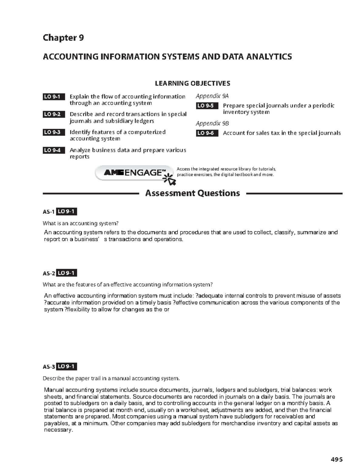 Kap 1 6th workbook se ch 9 - Chapter 9 ACCOUNTING INFORMATION SYSTEMS ...