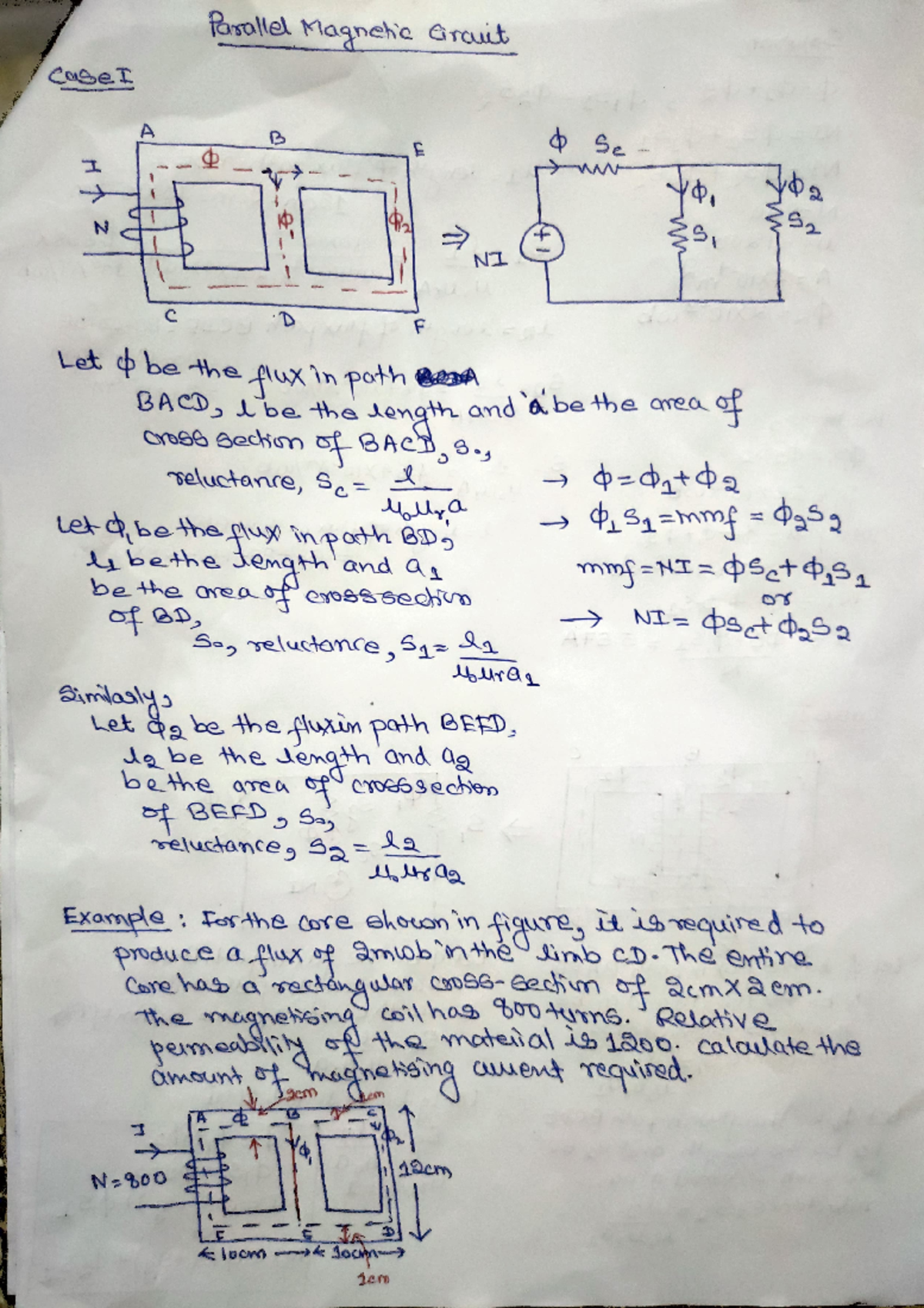 Parallel Magnetic Circuit - ####### forsollel Magnehe Grout CoeT A Se N ...