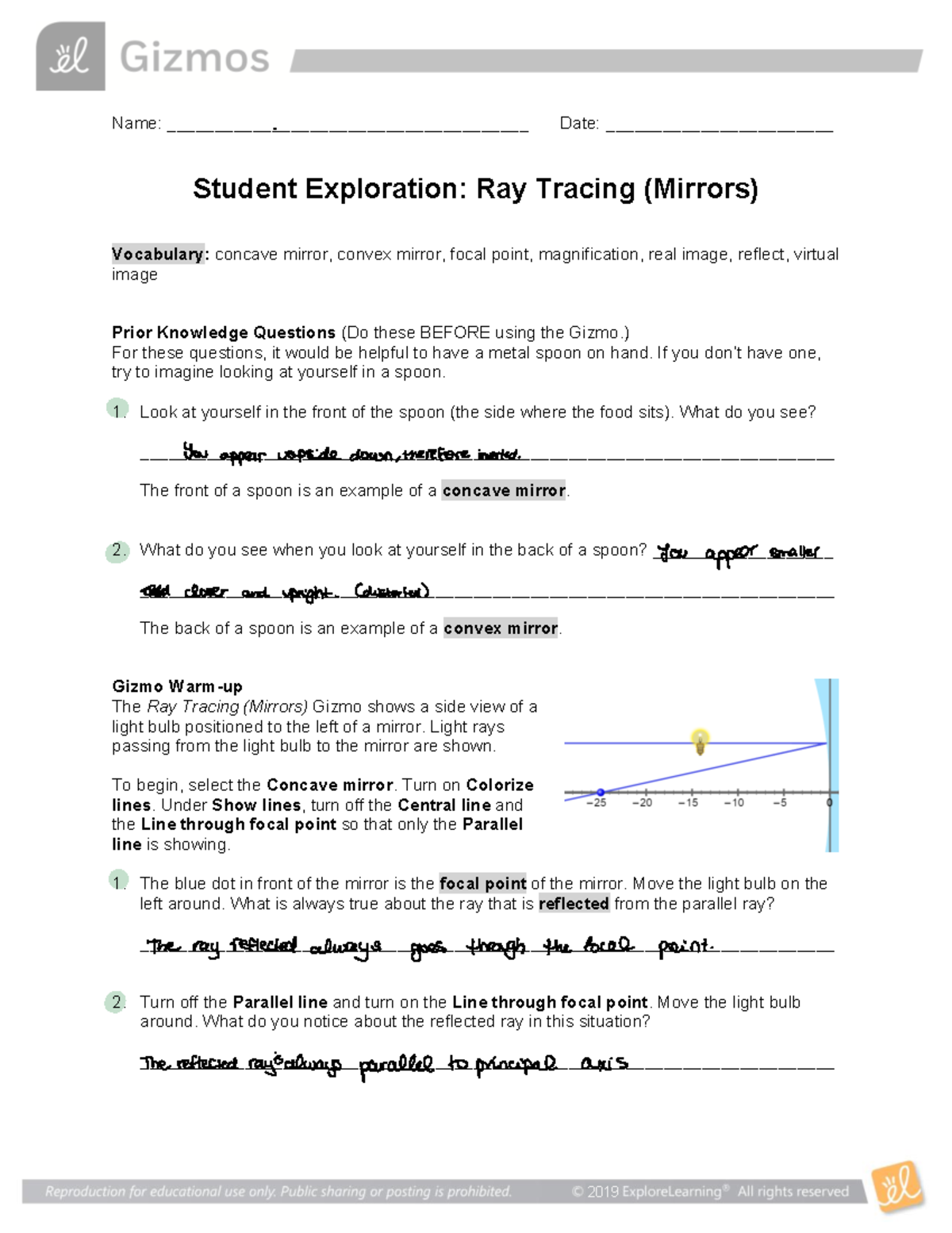 Gizmo - Ray Tracing Mirrors - 2019 Name ...