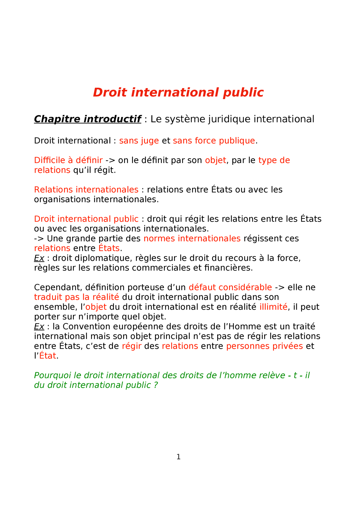 l'ordre juridique international dissertation